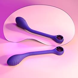 Vibrador de Ponto G com Haste Fina e Articulável, 7 Modos de Vibração e Carregamento via Cabo USB - Evolved Playboy Spot On | 18,5 x 3,4 cm