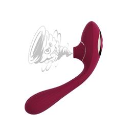 Vibrador de Ponto G em Silicone com 10 Modos de Vibração e Estimulador de Clitóris com 10 Níveis de Pulsação - Nv Toys Dina | Disponível em 2 Cores