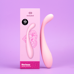 Vibrador de Ponto G em Silicone com 10 Modos de Vibração Potentes e Recarregável - Exclusiva Nerissa | 12 x 2,1 cm