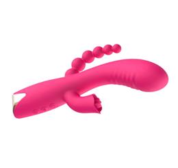 Foto 2 do produto Vibrador Rabbit com 3 Funções, 10 Modos de Vibração, 4 níveis de Velocidade e Recarregável - NV Toys Rabid Bunny | 11,5 x 3,7 cm | Disponível em 2 Cores