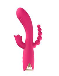 Foto 1 do produto Vibrador Rabbit com 3 Funções, 10 Modos de Vibração, 4 níveis de Velocidade e Recarregável - NV Toys Rabid Bunny | 11,5 x 3,7 cm | Disponível em 2 Cores