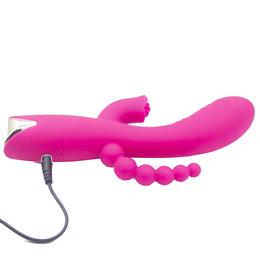 Foto 5 do produto Vibrador Rabbit com 3 Funções, 10 Modos de Vibração, 4 níveis de Velocidade e Recarregável - NV Toys Rabid Bunny | 11,5 x 3,7 cm | Disponível em 2 Cores