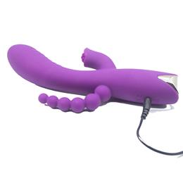 Foto 8 do produto Vibrador Rabbit com 3 Funções, 10 Modos de Vibração, 4 níveis de Velocidade e Recarregável - NV Toys Rabid Bunny | 11,5 x 3,7 cm | Disponível em 2 Cores