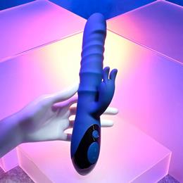 Vibrador Rabbit com Anéis Massageadores em 3 Níveis, 10 Modos de Vibração e Carregamento via Cabo USB - Evolved Novelties The Ringer | 13,5 x 3,7 cm