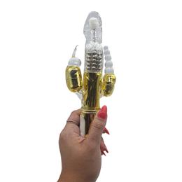 Vibrador Rabbit Rotativo Triplo com 3 Motores, 38 Modos de Vibração, 7 Velocidades de Rotação e Recarregável - Stimulus | 11,5 x 3 cm | Disponível em 3 Cores