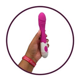 Foto 4 do produto Vibrador Recarregável com Ponta em Forma de Glande e 30 Modos de Vibração - Female Vibrator Schock - 19 x 3,2 cm | Disponível em 4 Cores