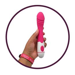 Foto 12 do produto Vibrador Recarregável com Ponta em Forma de Glande e 30 Modos de Vibração - Female Vibrator Schock - 19 x 3,2 cm | Disponível em 4 Cores