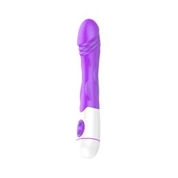 Foto 15 do produto Vibrador Recarregável com Ponta em Forma de Glande e 30 Modos de Vibração - Female Vibrator Schock - 19 x 3,2 cm | Disponível em 4 Cores