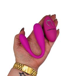 Vibrador Recarregável em Silicone para Casal com Controle Remoto e 12 Modo de Vibrações - Pretty Love Algernon | 19 x 2,5 cm