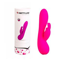 Vibrador Recarregável em Silicone com Estimulador Clitoriano, 12 Modos de Vibração e Sensor de Pressão de Ar - Pretty Love Stanley | Disponível em 2 Cores