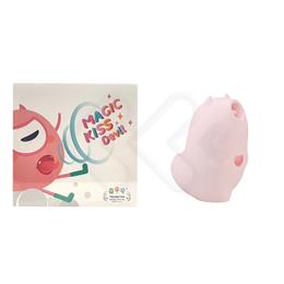 Vibrador Recarregável em Silicone com Estimulador de Clitóris, 3 Modos de Vibração e 5 Modos de Pulsação - Monster Pub Magic Kiss Mister Devil - 8,1 x 6,2 cm