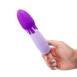 Vibrador Recarregável em Silicone com Formato de Picolé e 10 Modos de Vibrações  - Popsicle | 16 x 4,3 cm | Disponível em 5 Cores