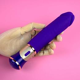 Vibrador Rotativo Recarregável em Silicone com 10 Modos de Vibração - Aphrodisia Greedy Dong | 19,2 x 3,5 cm | Disponível em 2 Cores