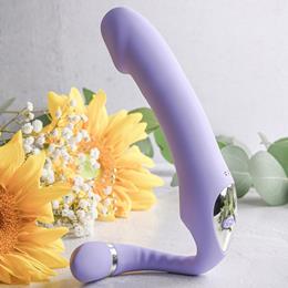 Vibrador em Silicone com 2 Extremidades, 2 Motores e 10 Modos de Vibração - Gender X  Orgasmic Orchid | 12 x 3,7 cm