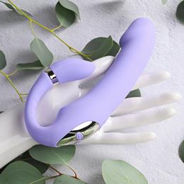 Vibrador em Silicone com 2 Extremidades, 2 Motores e 10 Modos de Vibração - Gender X  Orgasmic Orchid | 12 x 3,7 cm
