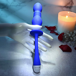 Vibrador em Silicone com 5 Modos Vibrações e Velocidades de Vai e Vem, Carregamento Via Cabo USB - Gender X Play Ball | 12 x 2,5 cm