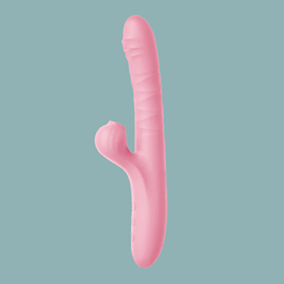 Foto 2 do produto Vibrador em Silicone com Texturas Onduladas e Estimulador de Ponto G e Clitóris - Adão & Eva | 12,5 x 3,5 cm | Disponível em 2 Cores