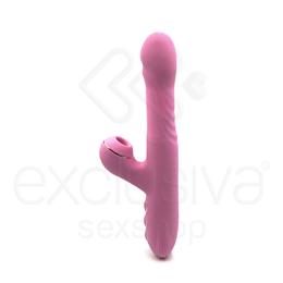 Foto 2 do produto Vibrating Spear - Vibrador Estimulador de Ponto G e Clítoris Recarregável com Rotação, Movimento Vai e Vem, 7 Modos de Pulsação e Leve Aquecimento - 25 x 3,4 cm