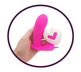 Foto 4 do produto Vibrator - Estimulador de Clítoris com Estimulador de Ponto G, 7 Modos de Vibração e Controle Remoto Wireless - 10,5 x 3,1 cm