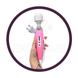 Foto 2 do produto WandCool Massager - Massageador Erótico Elétrico com 12 Níveis de Vibração e 2 Velocidades - 26 x 4,5 cm | Cor: Branco