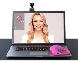 Webcam 4k 60FPS para Cam Girl com Inteligência Artificial, Sensor de Rastreamento e Controle de Gestos - Lovense | 6 x 2,7 cm