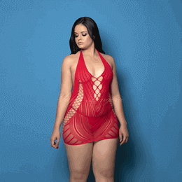 Foto 3 do produto Yaffa Lingerie - Vestido Frente Única em Microfibra com Abertura Frontal e Lateral - Veste do P 36 até o Plus Size 46 | Cor: Preto