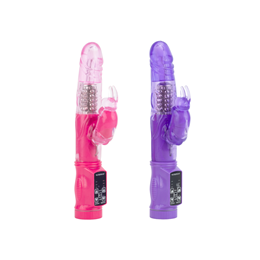 Vibrador Rabbit em Silicone com 12 Modos de Vibração, Rotativo, Estimulador Clitoriano, Resistente a Água e Recarregável - YouVibe | 10 x 3 cm | Disponível em 2 Cores