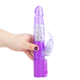 Foto 6 do produto Vibrador Rotativo Estimulador de Ponto G e Clítoris com Multivelocidade e Nódulos - YouVibe | 15 x 3,5 cm | Disponível em 2 Cores