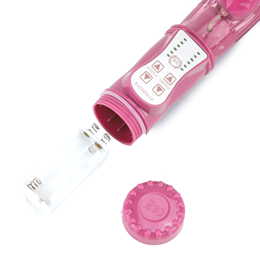 Foto 3 do produto Vibrador Rotativo com Estimulador de Clítoris, 12 Modos de vibração e Textura - YouVibe | 23 x 3,1 cm | Cor: Rosa