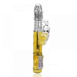 Foto 3 do produto Vibrador Rotativo Recarregável com Estimulador de Clítoris Borboleta, 36 Modos de Vibração e 6 Modos de Velocidade - Youvibe | 11,8 x 3,4 cm | Disponível em 3 Cores