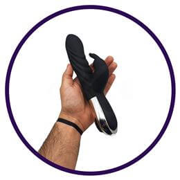 Zeus Olympus by Lealso - Vibrador de Ponto G com Estimulador de Clitóris e 6 Modos de Vibração em 5 Intensidades - 11,5 x 3,8 cm