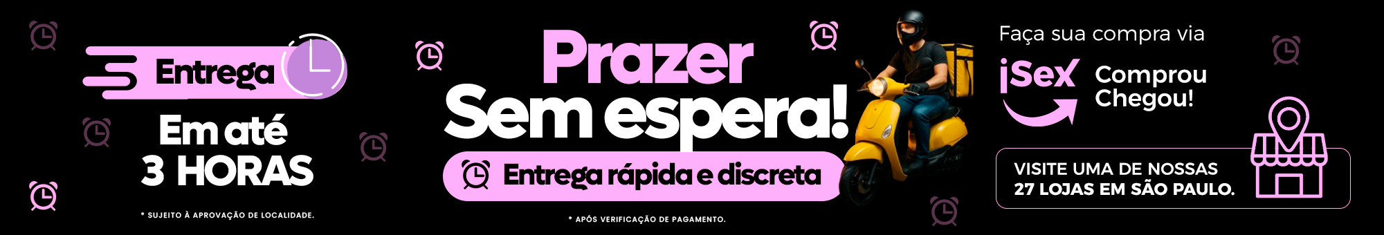 Isex - Exclusiva Sex Shop - Prazer Sem Espera! Entrega em até 3HORAS