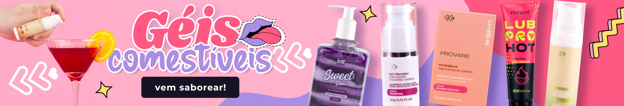 Géis Comestíveis  - Confira aqui a categoria!