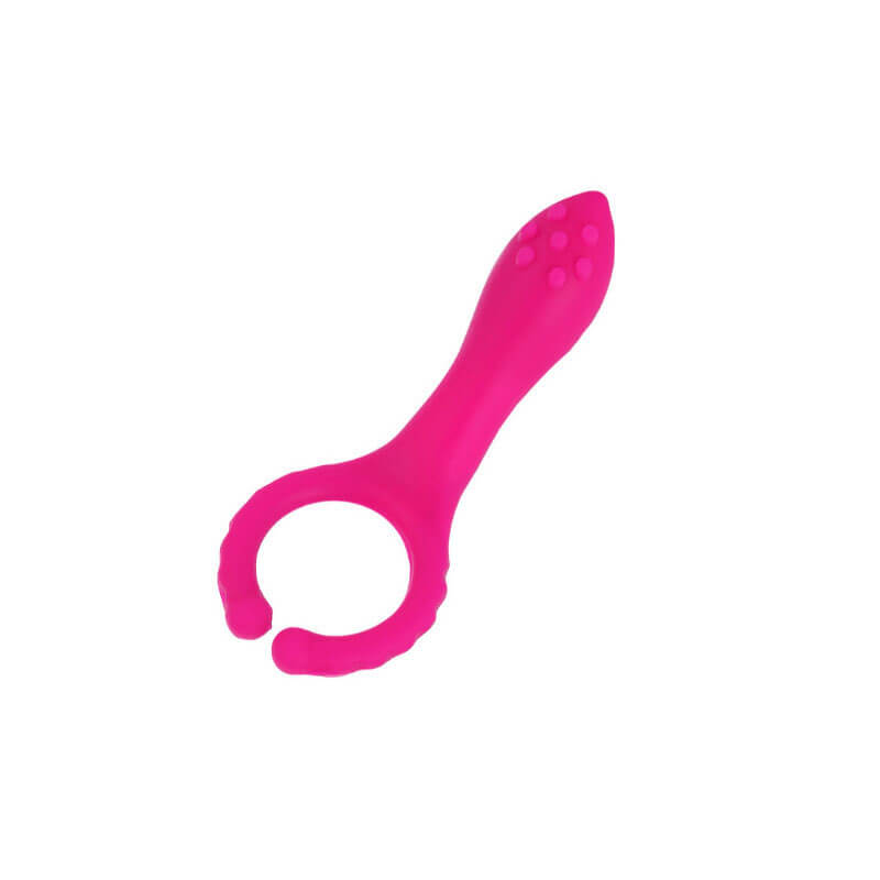 Anel Peniano em Silicone com Estimulador Clitoriano, Vibração Única e Cerdas Massageadoras - 3R Import | 10,1 x 2,7 cm - 2
