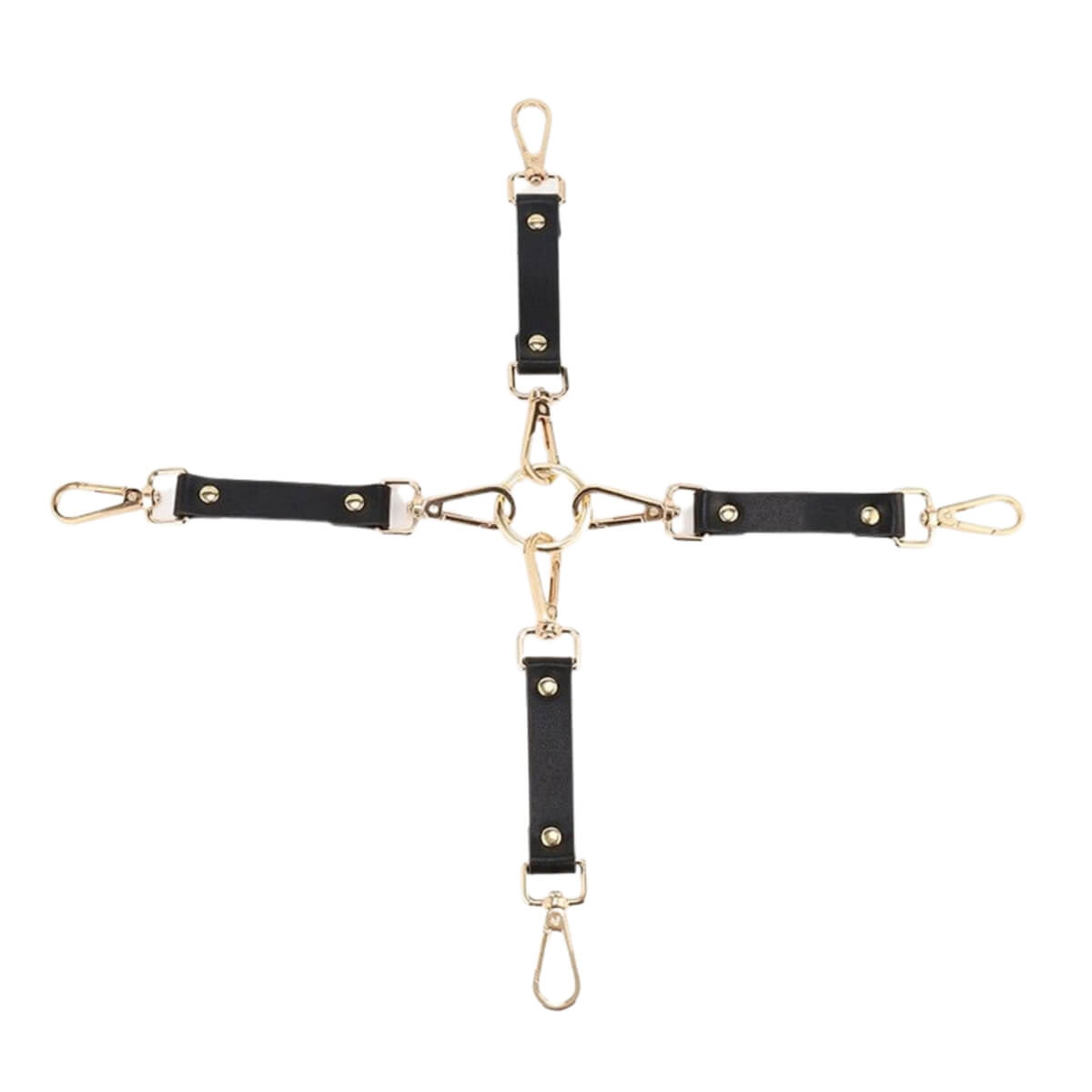 3R Import - Kit Bondage com 9 Itens em Couro e Metal Leve - 5