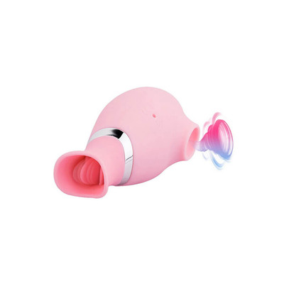 Foto 2 do produto 3Rimport - Vibrador Estimulador de Clitóris com Tecnologia de Sucção e Língua Estimuladora com 6 Modos de Vibração