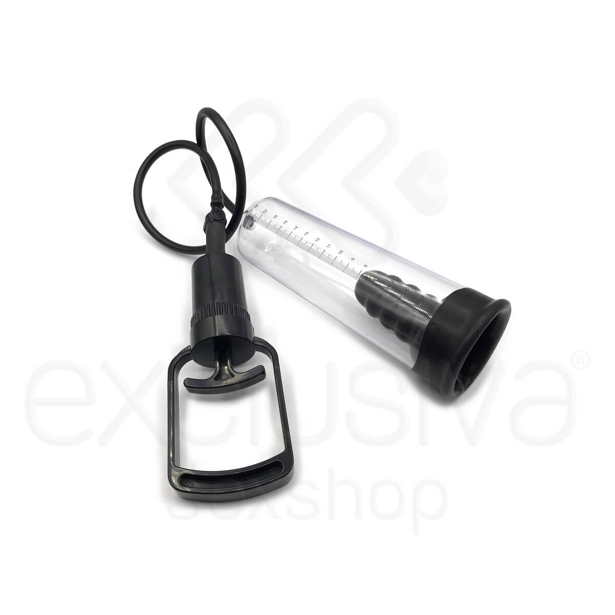 Q Toys Vacuum Pump - Bomba Peniana Manual - 20,5 cm - 2