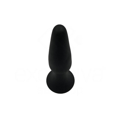 Foto 5 do produto Plug Anal em Silicone com Ventosa e Bola de Metal Interna - Actuator | 12 x 3,9 cm