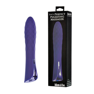 Foto 1 do produto Vibrador Personal com Texturas Massageadoras e 7 Modos de Pulsação - Adam & Eve Eve's Perfect Pulsating Massager - 11,3 x 3,4 cm