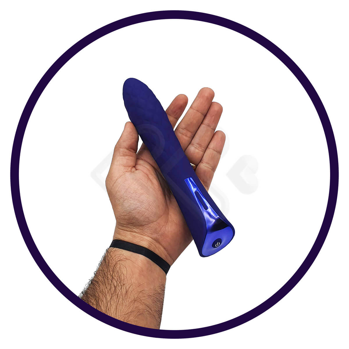 Vibrador Personal com Texturas Massageadoras e 7 Modos de Pulsação - Adam & Eve Eve's Perfect Pulsating Massager - 11,3 x 3,4 cm - 6