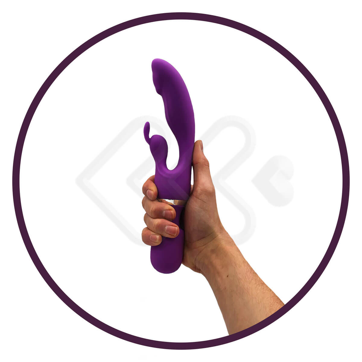 Vibrador de Ponto G e Massageador Erótico com 7 Modos de Vibração - Adam & Eve G-Motion Rabbit Wand - 25 x 3,8 cm - 5