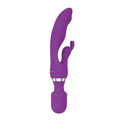 Foto 2 do produto Vibrador de Ponto G e Massageador Erótico com 7 Modos de Vibração - Adam & Eve G-Motion Rabbit Wand - 25 x 3,8 cm