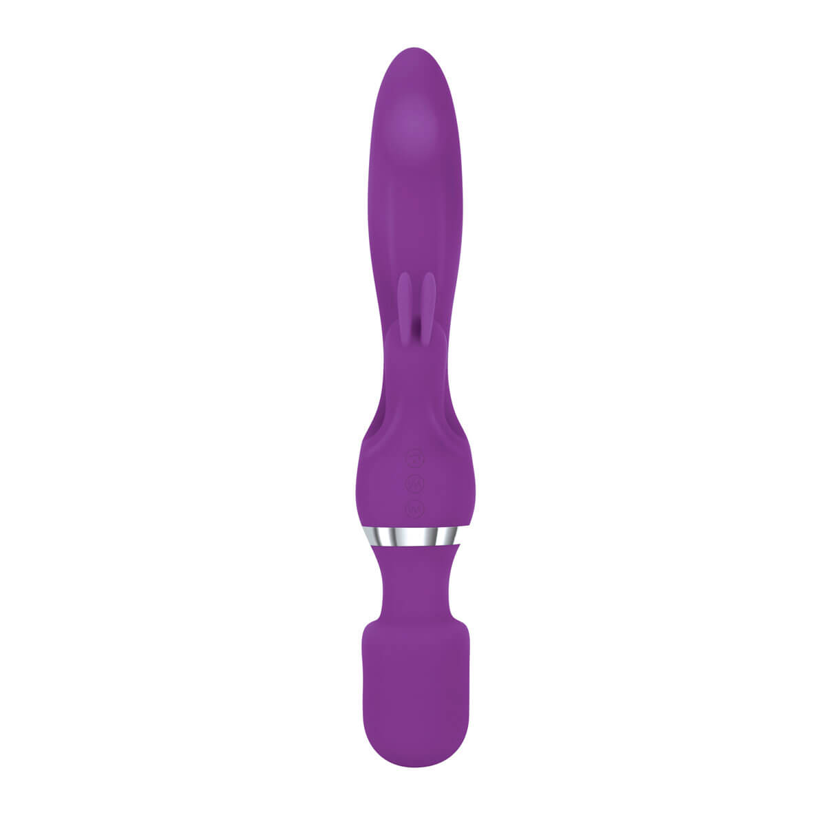 Vibrador de Ponto G e Massageador Erótico com 7 Modos de Vibração - Adam & Eve G-Motion Rabbit Wand - 25 x 3,8 cm - 3