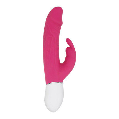 Foto 3 do produto Vibrador de Ponto G em Formato de Prótese Realística e Coelho com 9 Modos de Vibração - Adam & Eve Realistic Rabbit - 21,1 x 3,3 cm