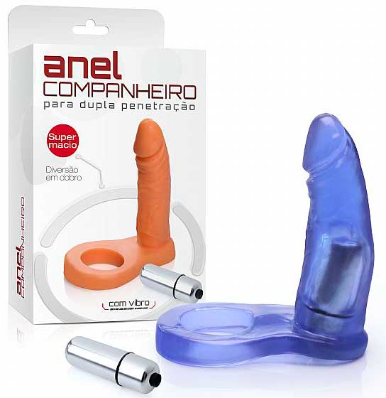 Anel Companheiro com Bullet de Vibração Única e Resistente à Água - Adão e Eva | 9,8 x 2,7 cm | Disponível em 7 Cores - 4