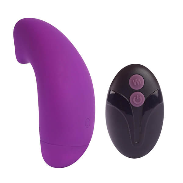 Cápsula Vibratória em Silicone com 10 Modos de Vibração e Controle Remoto - Adão e Eva Contatinho - 8,7 x 4,1 cm - 2