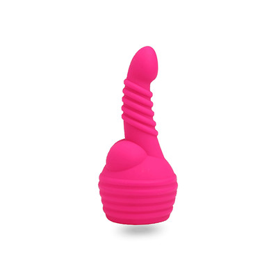 Foto 3 do produto Vibrador Estimulador Recarregável em Silicone com 10 Modos de Vibração e 3 Estimuladores Removíveis - Adão & Eva Esse Vibro é Louco - 8,7 x 4,3 cm