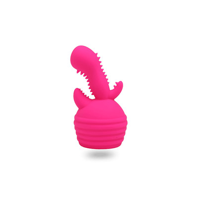 Foto 4 do produto Vibrador Estimulador Recarregável em Silicone com 10 Modos de Vibração e 3 Estimuladores Removíveis - Adão & Eva Esse Vibro é Louco - 8,7 x 4,3 cm