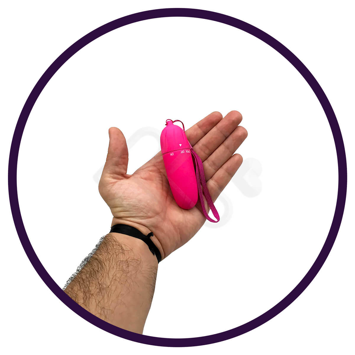 Cápsula Vibratória com Vibração Única e Textura Massageadora - Adão & Eva Meu Talismã - 5,5 x 2,9 cm - 3