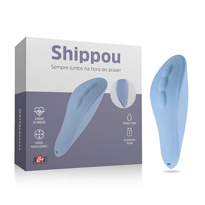 Foto 1 do produto Estimulador Clitoriano em Silicone com 8 Modos de Vibração, Esferas Massageadoras e Recarregável - Adão & Eva Shippou | 9 x 3,5 cm